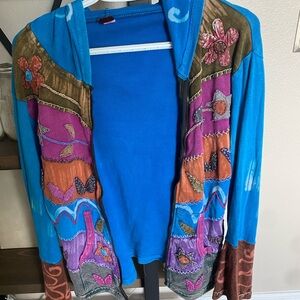 KPC patchwork zip up